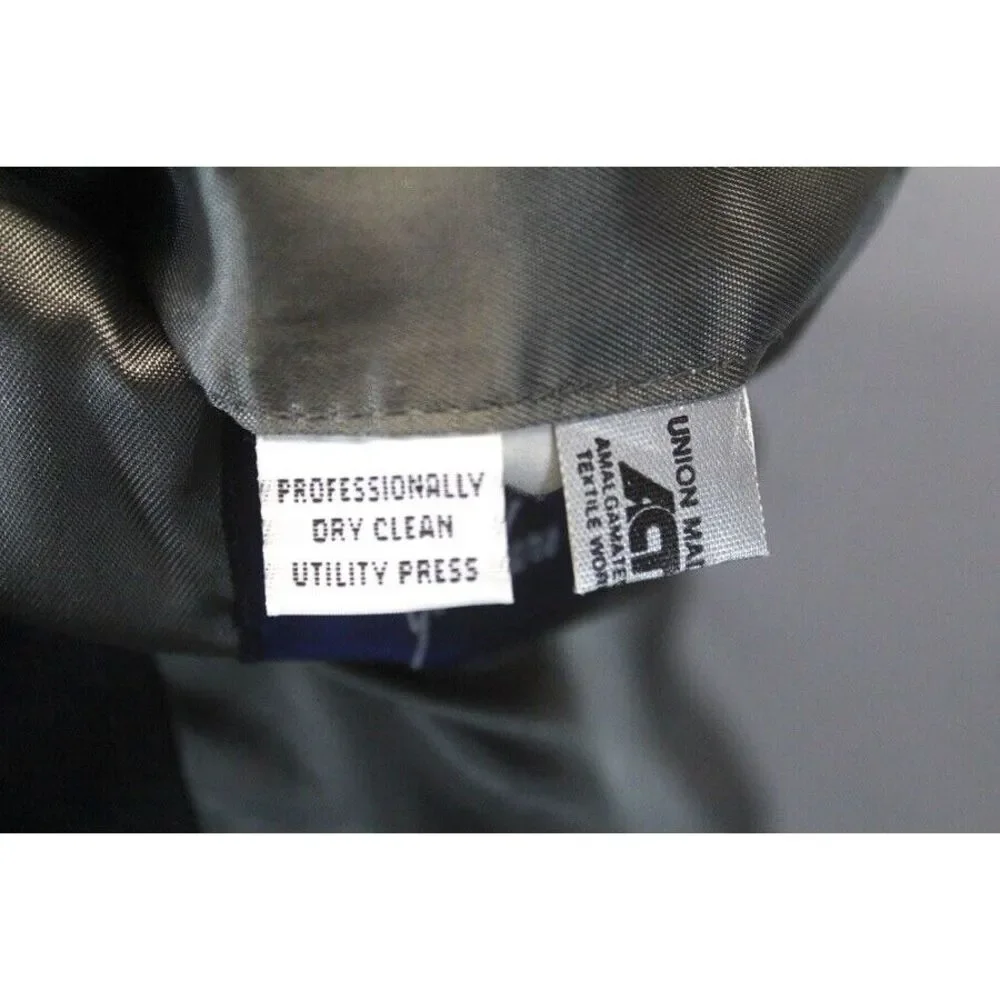 mens‎ charcoal pinstripe Vintage 80s Cricketeer 2pc Pant Suit all season 40 R